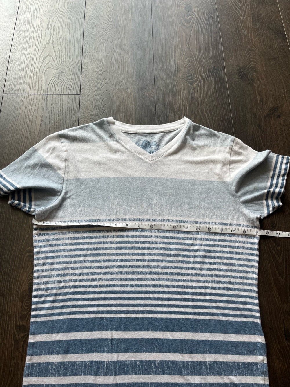 American Rag Striped V-Neck Tee - Picture 6 of 10